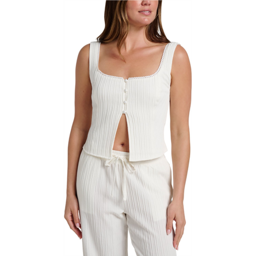 Quiksilver Quicksilver Womens Maci Solid Textured Woven Tank Top