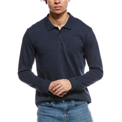 Vince heathered double face polo shirt