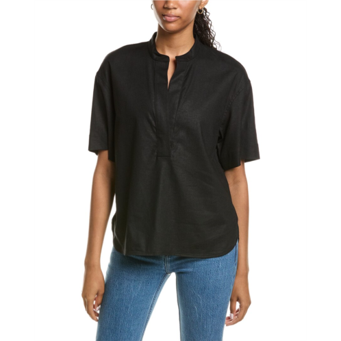 Vince linen-blend top