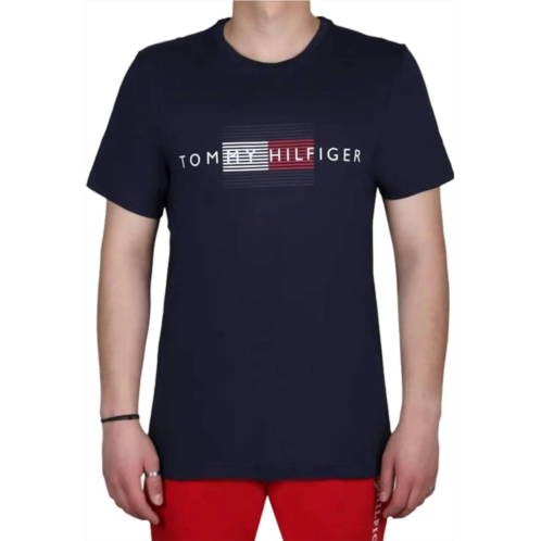 Tommy Hilfiger mens short sleeve crew neck shirt in dark navy