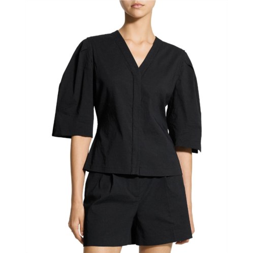 Theory wool-blend blouse