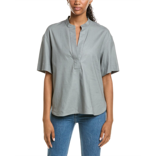 Vince linen-blend top