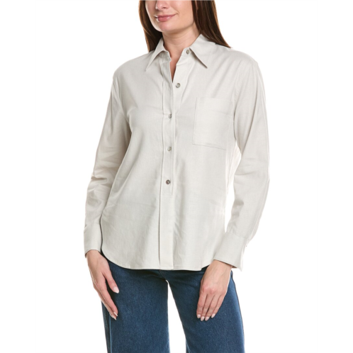 Vince easy linen-blend shirt