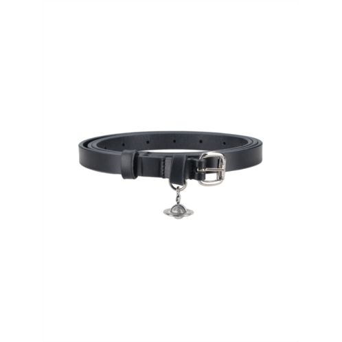 VIVIENNE WESTWOOD mini alex charm belt black