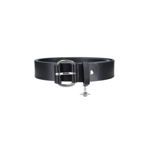 VIVIENNE WESTWOOD new wide alex charm belt black