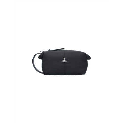 VIVIENNE WESTWOOD black wash bag fabric zip pouch