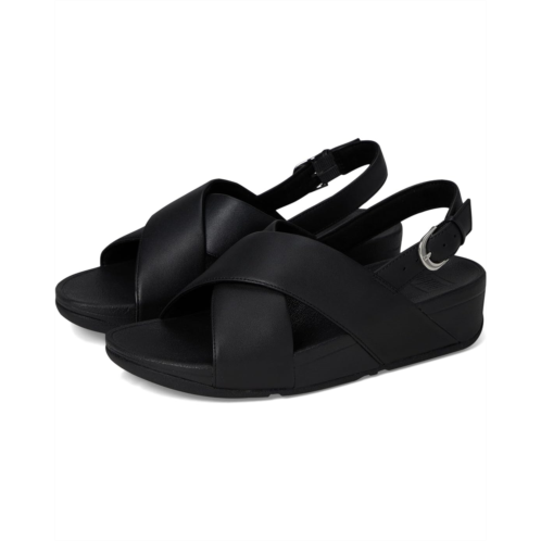 Womens FitFlop Lulu Cross-Back Strap Sandals - Leather
