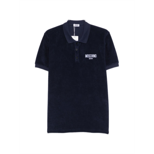 MOSCHINO blue regular fit polo shirt