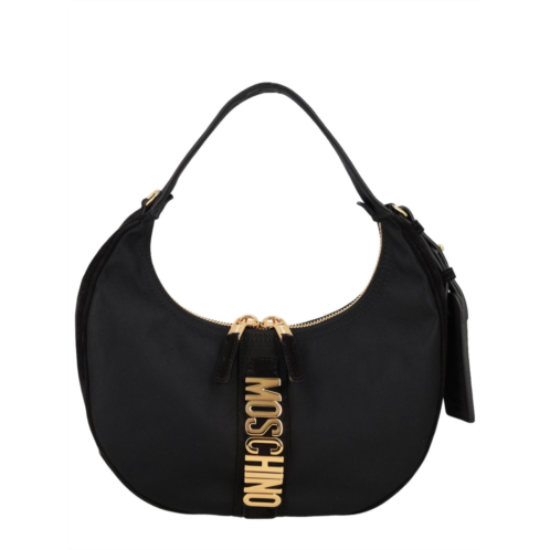 MOSCHINO carry me crescent shaped shoulder bag