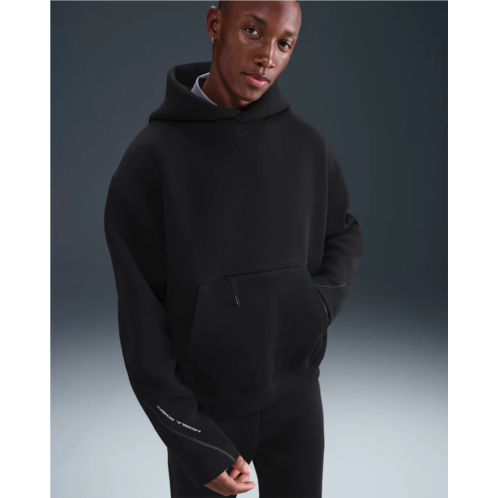 Nike tech hoodie mens black fleece embroidered swoosh logo oversized jax1049