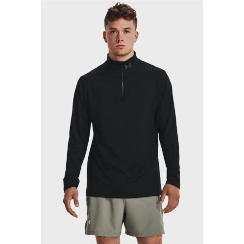 Under armour sweatshirt mens black 1/4 zip running performance dsgl214