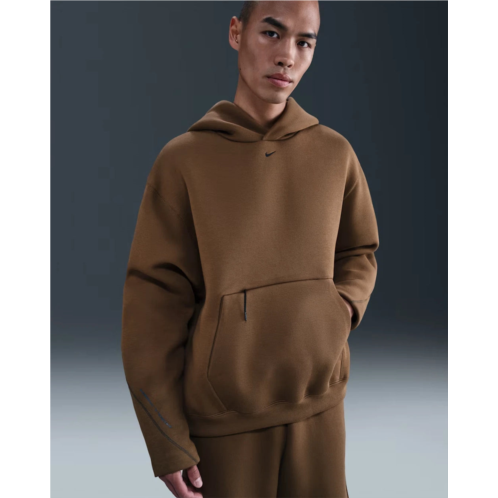 Nike tech fleece hoodie mens mosswood brown kangaroo pocket pullover jax1059