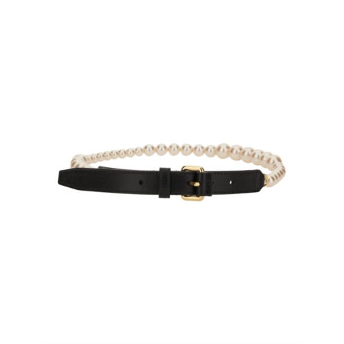 Moschino belt with pearl adornments