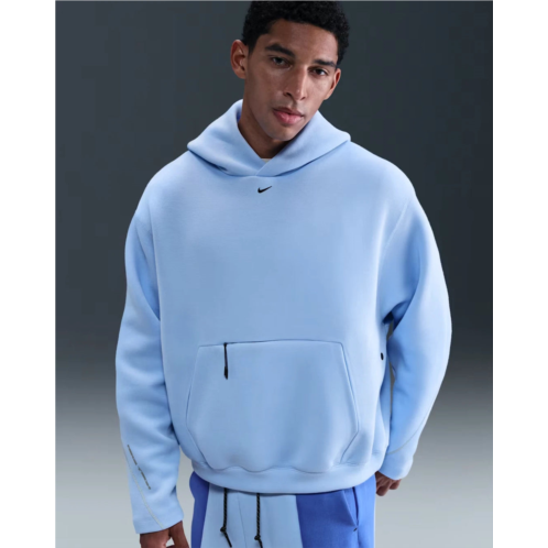 Nike tech oversized fleece hoodie mens blue kangaroo pocket pullover jax1062