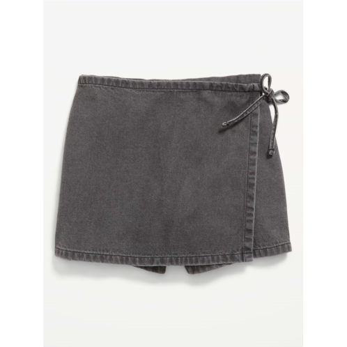 OldNavy Wrap-Front Denim Skort for Girls