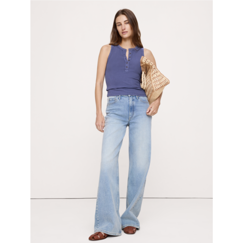Bananarepublic Ribbed Henley Tank