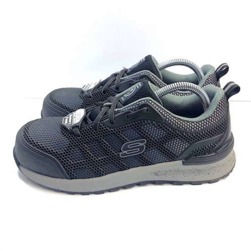 Skechers bulklin-lyndale womens comp. toe in black/ gray