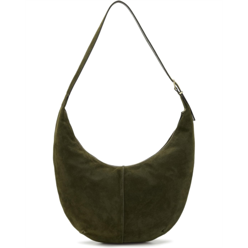 Madewell The Essential Curve Shoulder Bag in Suede