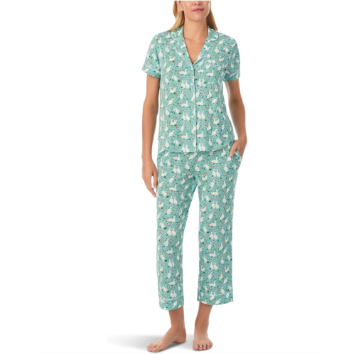 Kate Spade New York Short Sleeve Modal Jersey Cropped Pj Set