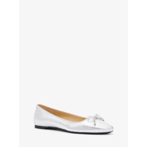 Michael Kors nori flex metallic leather ballet flat
