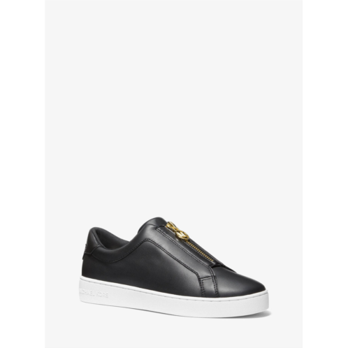 Michael Kors keaton leather zip-up sneaker