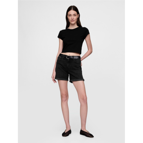 Gap 5 Mid Rise Denim Girlfriend Shorts