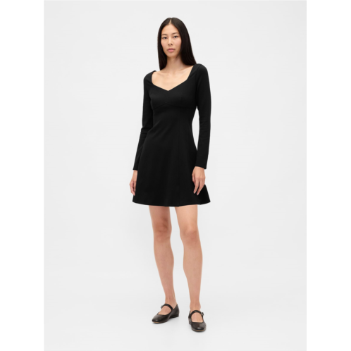 Gap Double Knit Sweetheart Corset Mini Dress