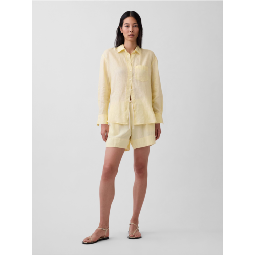 Gap 6 Linen-Blend Easy Shorts