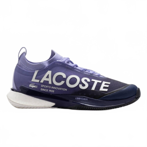 LACOSTE womens ag-lt25 lite shoe in purple/navy