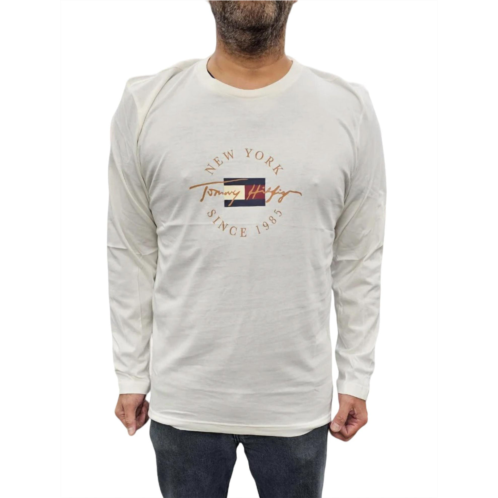 Tommy Hilfiger long sleeve crew neck shirt in ecru