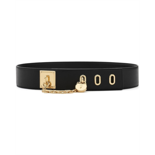 POLO Ralph Lauren Lauren Ralph Lauren Leather Chain Padlock Wide Belt