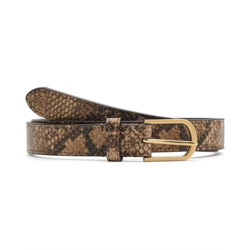 POLO Ralph Lauren Lauren Ralph Lauren Rounded-Buckle Embossed Skinny Belt