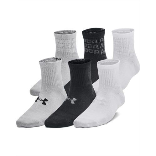 Kids Under Armour Kids Essential Quarter Socks 6-Pack (Little Kid/Big Kid)