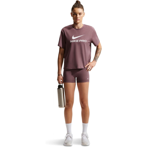 Womens Nike Pro Mid-Rise 3 Bike Shorts with No Front Seam