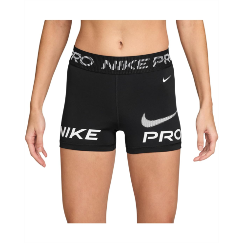 Womens Nike Pro Mid-Rise 3 Biker Shorts