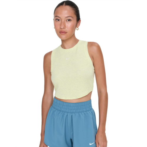 Womens Nike Sportswear Chill Knit Tight Cropped Mini-Rib Tank Top