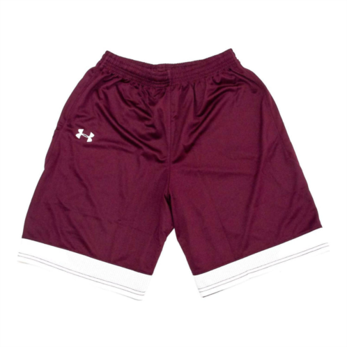UNDER ARMOUR mens stock toli shorts in maroon