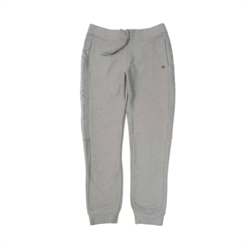 CALVIN KLEIN mens monogram embroidery textile jogger in convoy