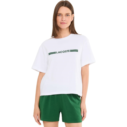 Womens Lacoste Cotton Pyjama Sets