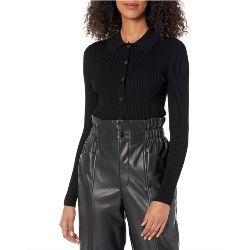Michael Stars Miri Collared Button-Front Top