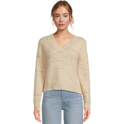 Womens Lilla P Oversized V-Neck Sweater