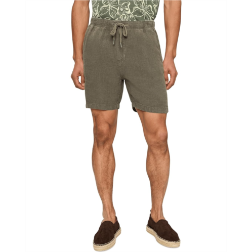 Mens Faherty Essential Linen Shorts