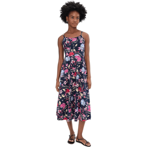 PACT Organic Cotton Fit-and-Flare Midi Dress