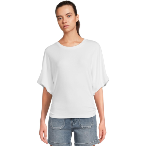 Womens Michael Stars Vicky Scoop Neck Balloon Sleeve Tee