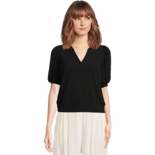 Womens Michael Stars Quinn Puff Sleeve Top