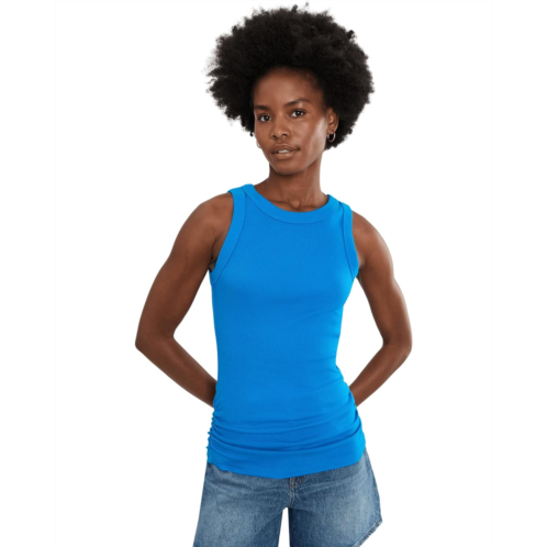 Womens Michael Stars Halley Ruched Side Tank