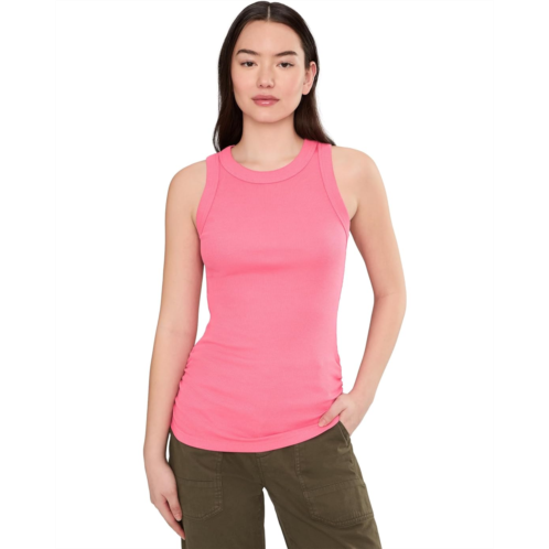 Womens Michael Stars Halley Ruched Side Tank