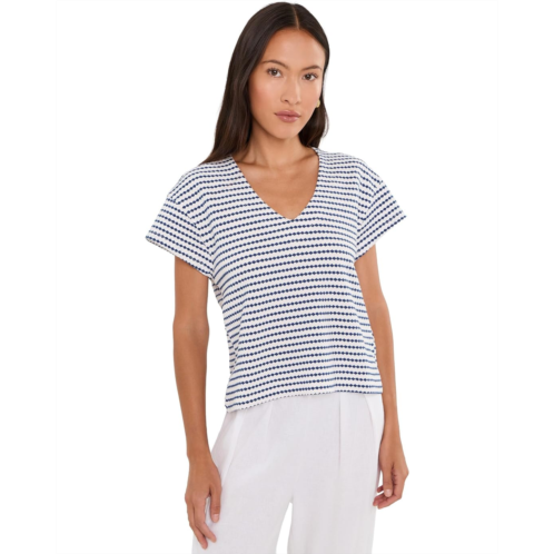 Womens NICZOE Petite Diamond Stripe Top