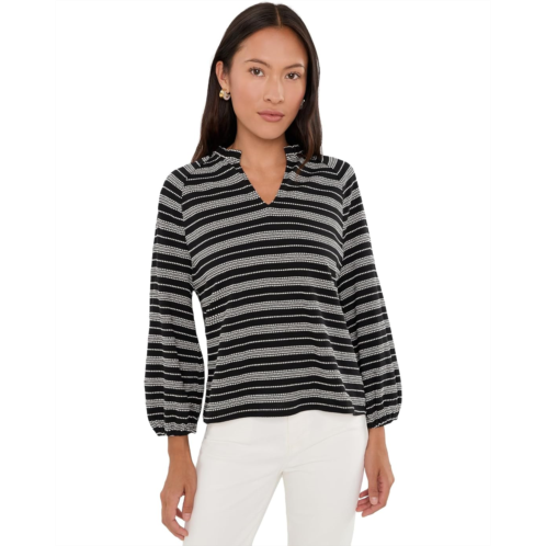 Womens NICZOE Petite Dashing Stripe Knit Top
