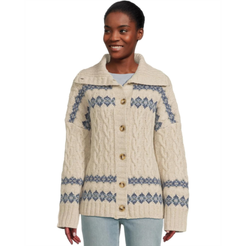 Womens Faherty Highland Fairisle Cardigan
